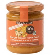 COMPOSTA DI FRUTTA 85% IPOCALORICA (arancia-zenzero) 220gr